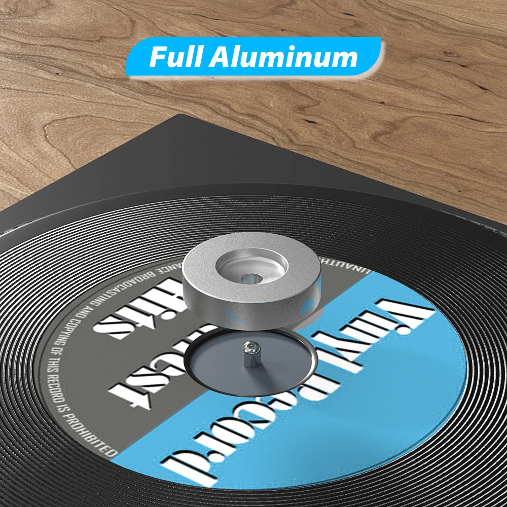 45 RPM แผ่นเสียงอะแดปเตอร์อลูมิเนียม 7 นิ้ว EP บันทึกแผ่นเสียงแผ่นเสียงไวนิล Record Center Adapter