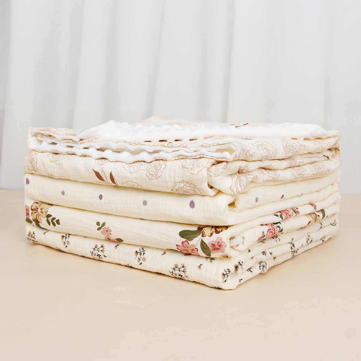 Cobertor para recém-nascidos 100*100cm, quente e confortável, cobertor de algodão puro, fornece conforto macio para bebês recém-nascidos