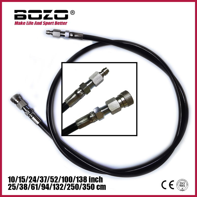 Tuyau de chargement HPA, fouet de remplissage à distance, tuyau Long Microline, Extension de tuyau, extrémité femelle et mâle, déconnecteur rapide de 8mm