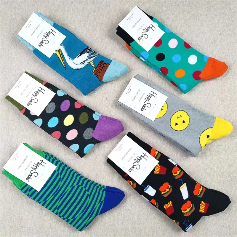 Calcetines de hombre Four Seasons Pure Cotton Classic Sports Happy Socks Calcetines de tubo medio Tamaño 7-11UK (41-46 EU)