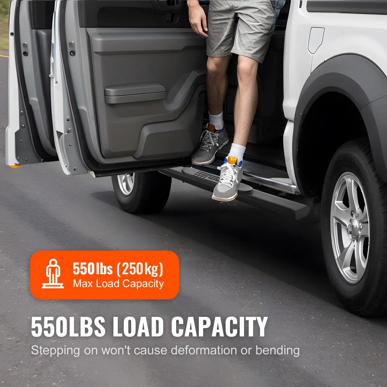 Running Boards 3" Fit 2019-2023 Chevy Silverado/GMC Sierra 1500-Crew Cab