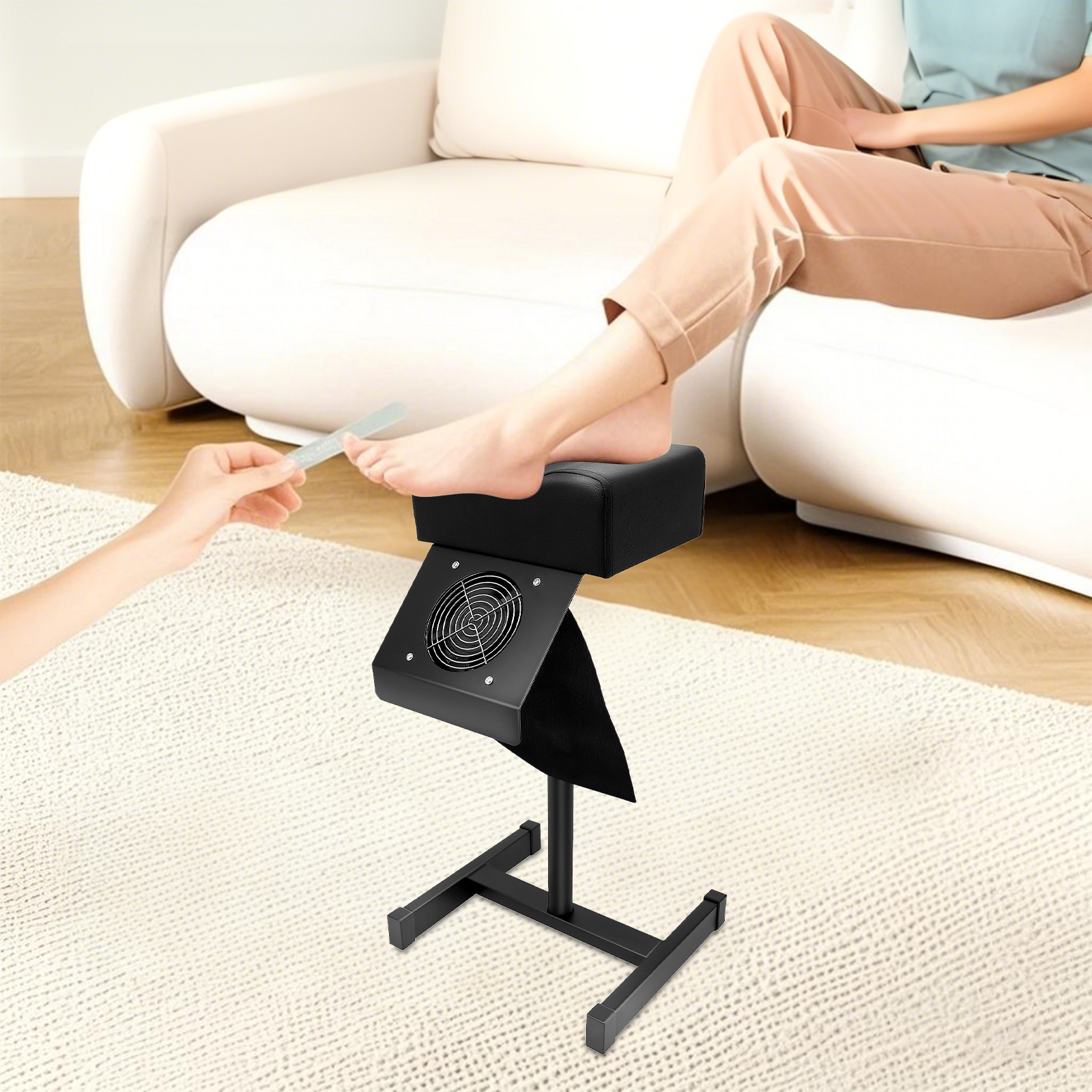 Tabouret de pédicure professionnel, chaise de Salon de beauté, tabouret élévateur, repose-pieds, banc de manucure réglable avec ventilateur de nettoyage