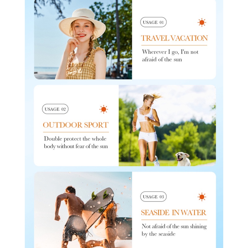 SADOER Anti-UV/UVB Repair Facial Sunscreen Whitening Waterproof Sweatproof SPF50+PA+++ 50g