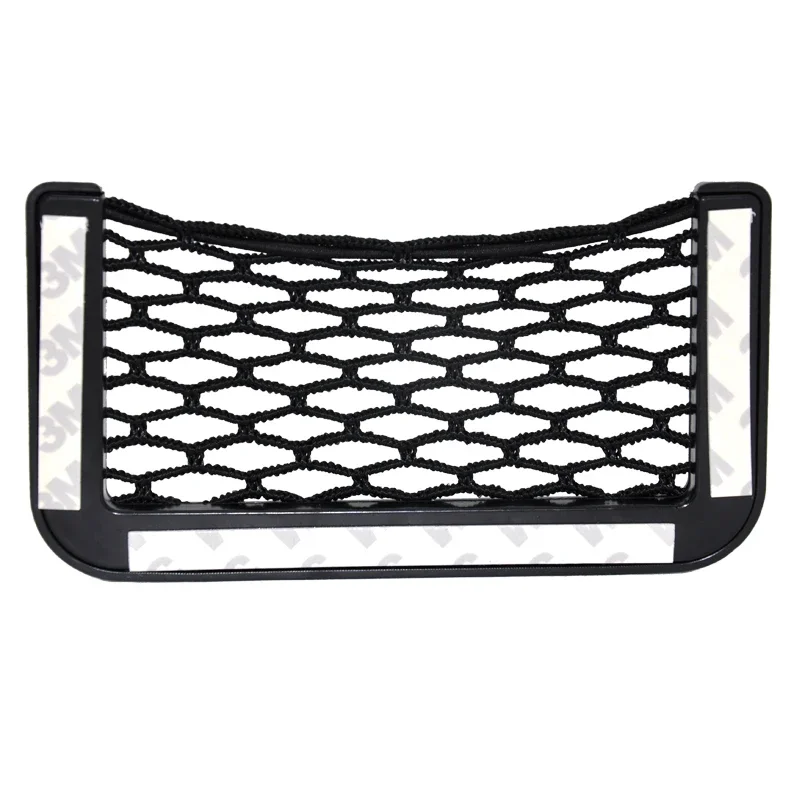 1 Chiếc/2 Chiếc Xe Người Tổ Chức Túi Lưu Trữ Tự Động Dán Lưới Túi Điện Thoại Phụ Kiện Ô Tô 20*8CM 8*15CM Đa Năng