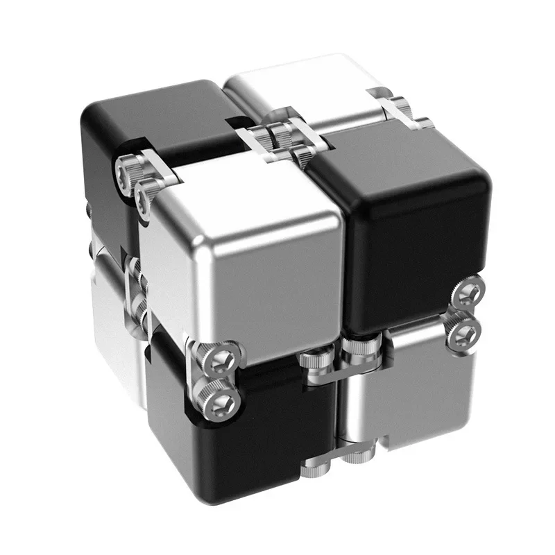 แฟชั่นโลหะ Infinite Magic Cube ใหม่ที่ไม่ซ้ํากันอัพเกรดถอดประกอบพัฒนาสติปัญญา Decompression ของเล่น