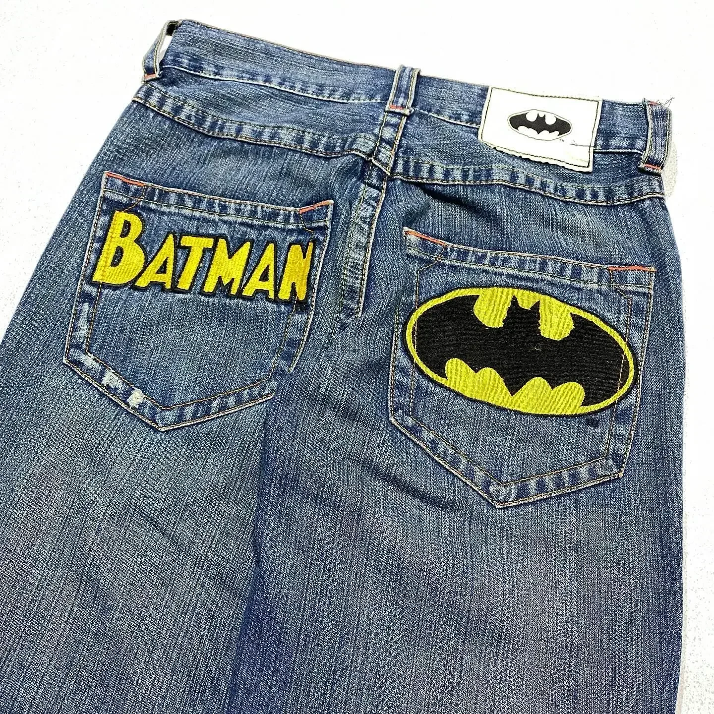 2024 novos jeans casuais femininos y2k carta padrão impressão retro hip-hop harajuku coringa solto casal em linha reta coringa denim calças