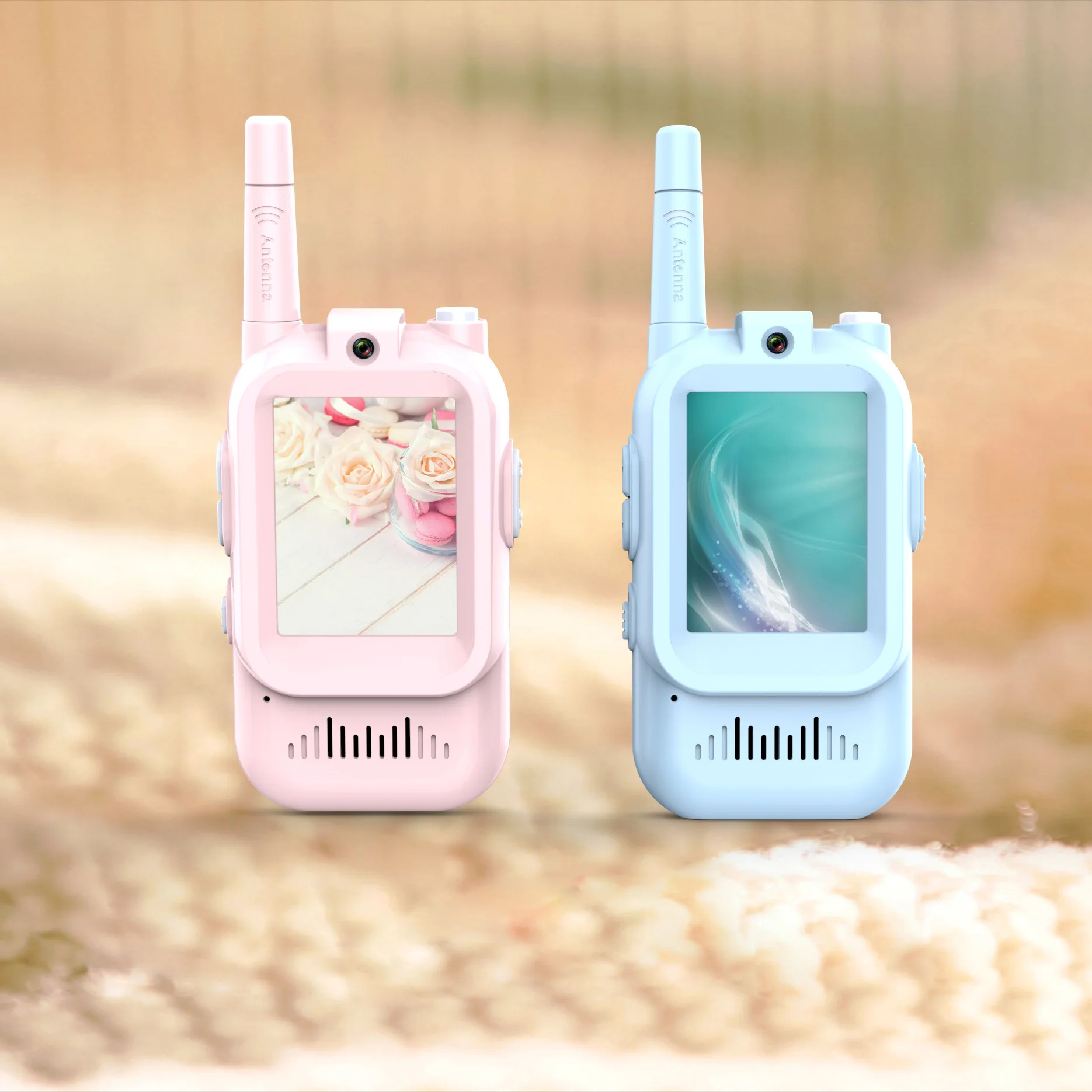 Children's Video Intercom 2-inch High-definition Screen Rechargeable Voice Fonts One-Click Call Cartoon Intercom Gift For Kids