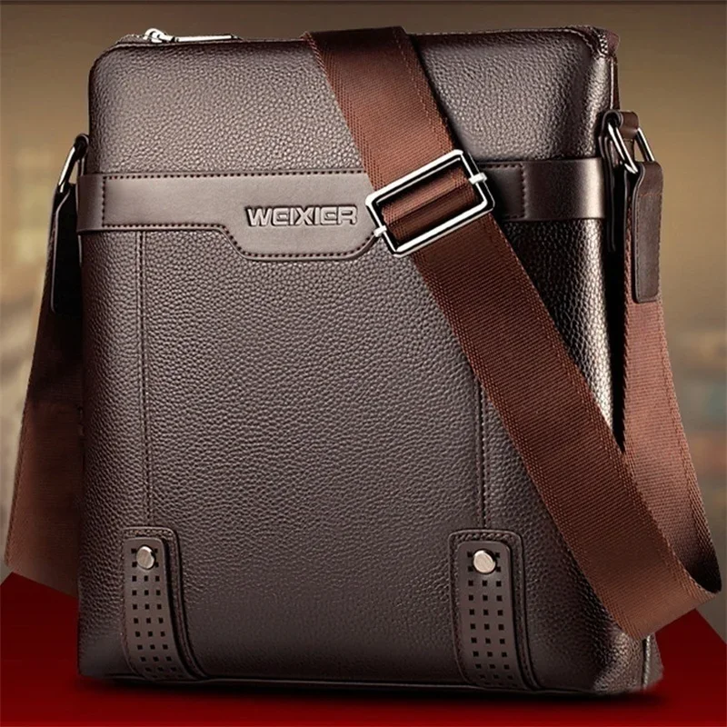 Neue Mode Männer Tragetaschen PU Leder Berühmte Marke Männer Umhängetasche mit Kupplung Männlichen Kreuz Körper Schulter Business Taschen für Männer