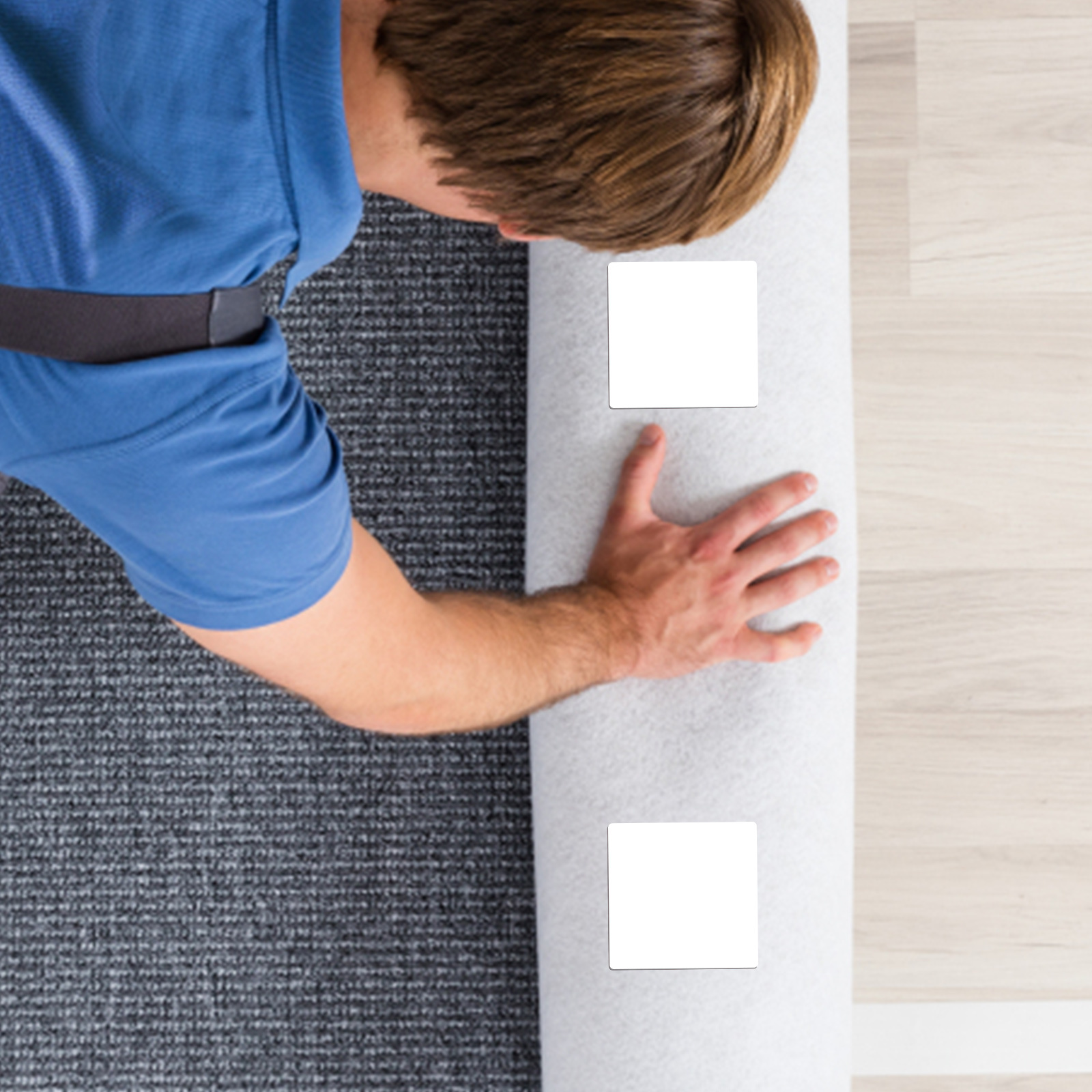 8Pcs Non Slip Rug Pads Premium PU Material Multi Use No Tools Required Carpet Corner Grips Stickers Rug Pad Grippers