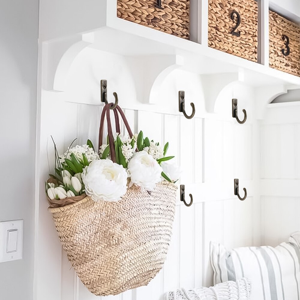 Ganchos vintage cabide de parede fivela curvada chifre bloqueio fecho gancho para caixa de jóias de madeira móveis decoração para casa