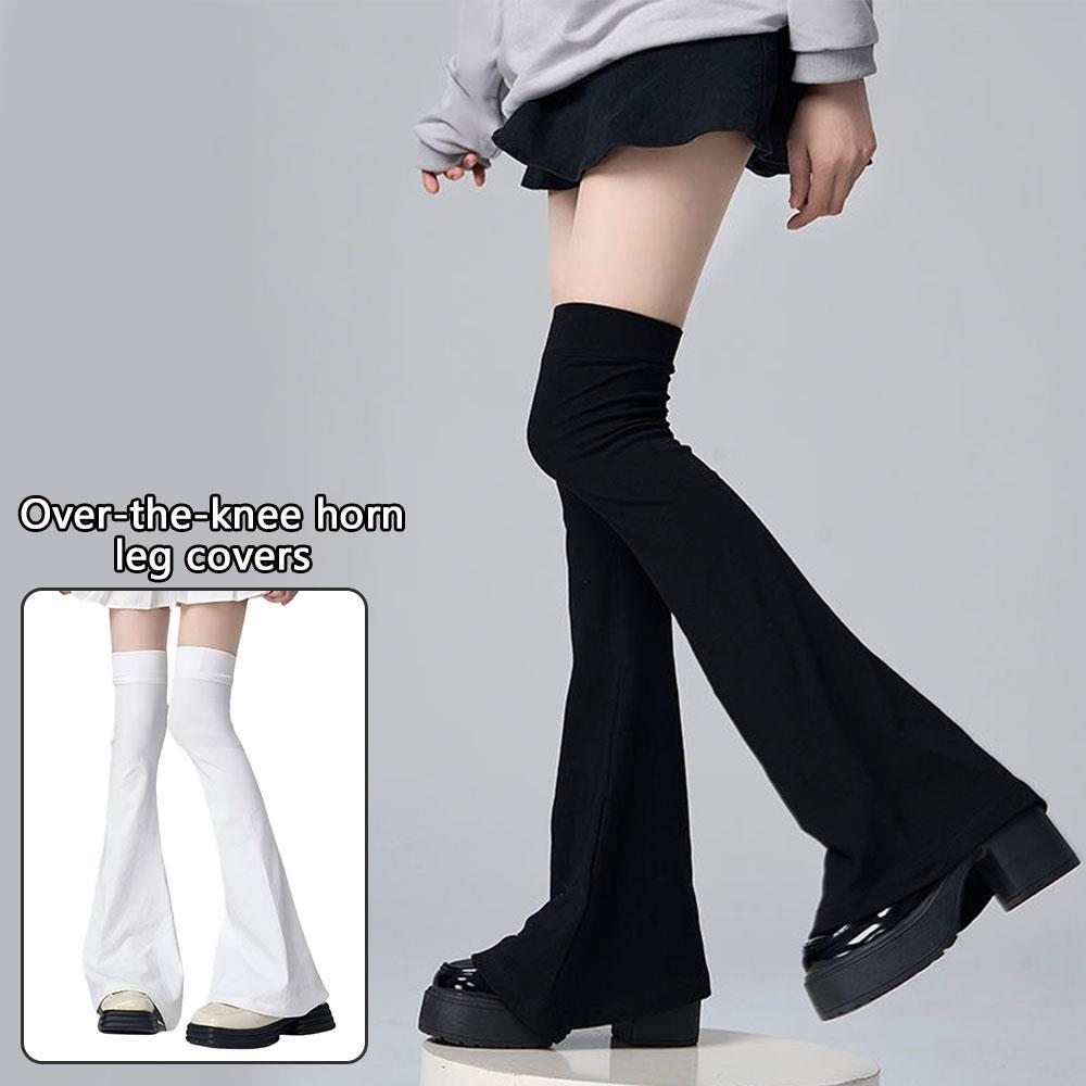 Y2K Beinstrümpfe Elastizität Abnehmen Kniestrümpfe Japanischer Stil Spicy Femboy Overknee Hornförmige Manschetten Sexy Accessoires
