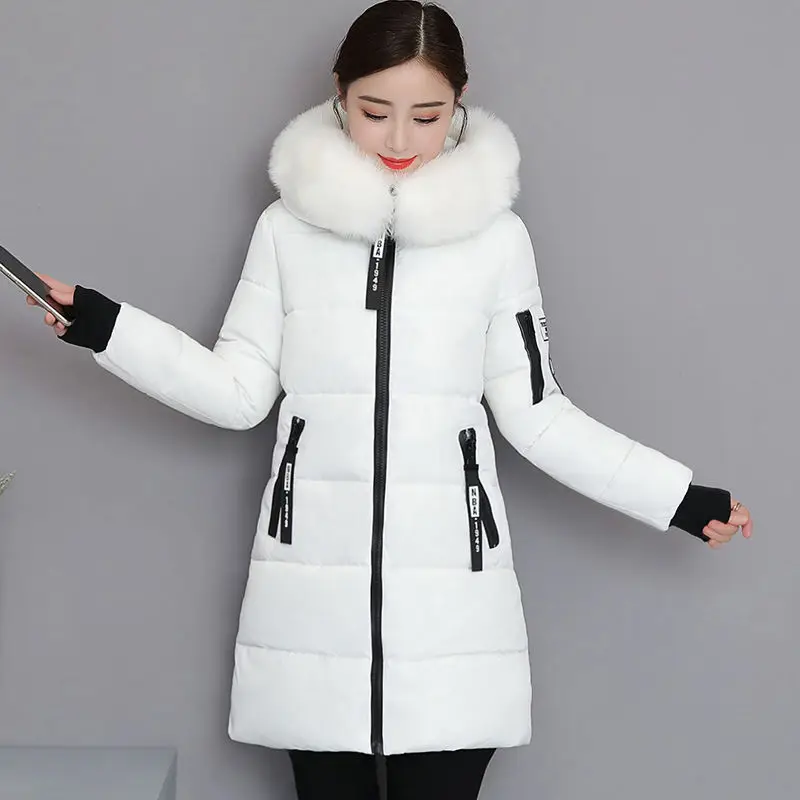 Gesteppte Parkas für Damen, lange gepolsterte Jacken, Baumwolle, Kapuzenpullover mit Reißverschluss, Mäntel für Damen, jugendlich, hochwertig, elegant, locker, lässig, großartig