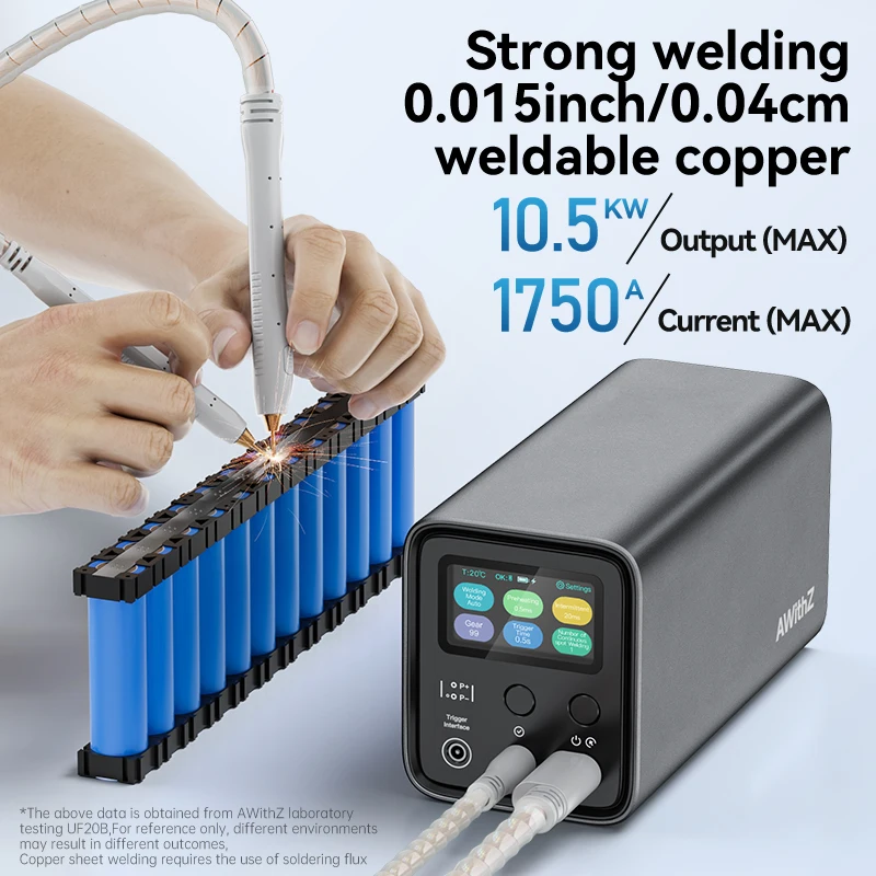 AWithZ UF20B Spot Welder Super Farad Capacitor Spot Welding Machine 18650 Lithium Battery DIY Nickel Sheet Welding Machine EU