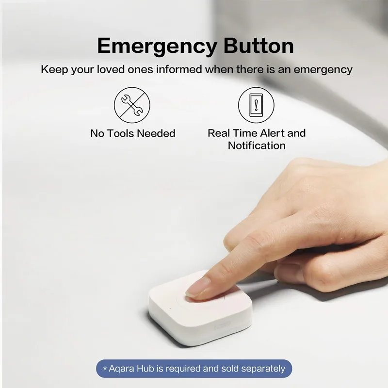Aqara Sensor inteligente inalámbrico Mini interruptor llave conexión Zigbee remoto una tecla Control botón seguridad del hogar Mihome Homekit
