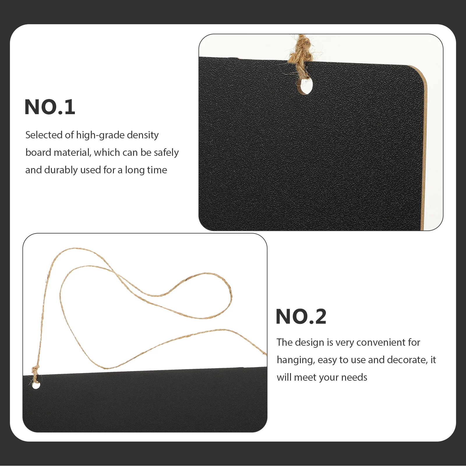 Double Sided Memo Board Density Board Chalkboard Sign Wall Hanging Chalkboard Hanging Chalkboard Sign Door Message Board