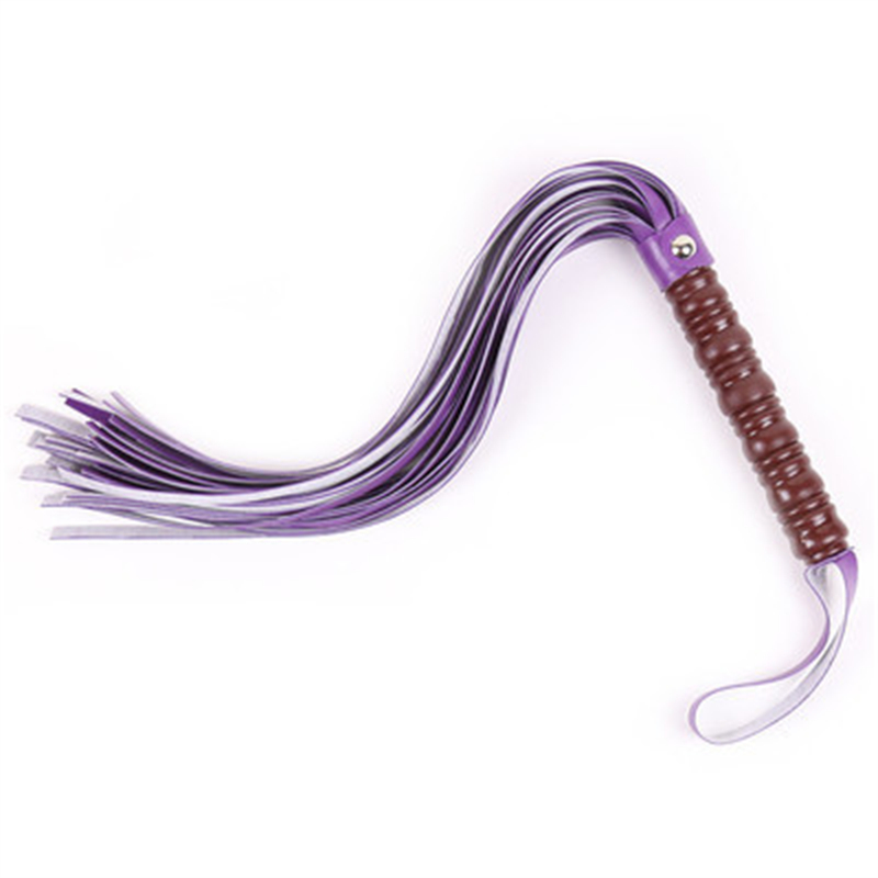 59CM PU 가죽 황소 채찍 손목 스트랩, 승마 작물 파티 Flogger 승마 채찍과 사용자 정의 말 채찍