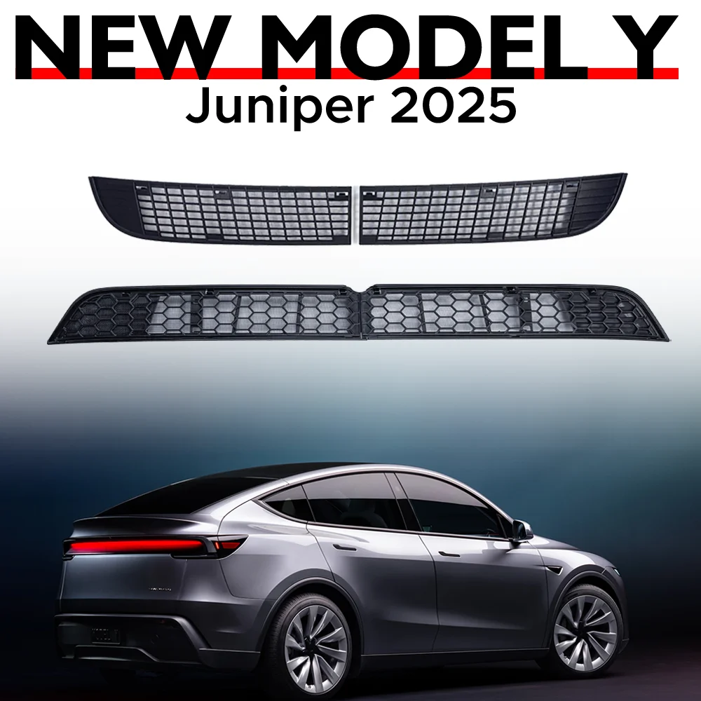 Dla Tesla New Model Y 2025 Juniper Launch Dolna Siatka Ochronna na Zderzak Przed Owadami i Kurzem Wewnętrzna Kratka Wentylacyjna Osłona Przeciw Owadom