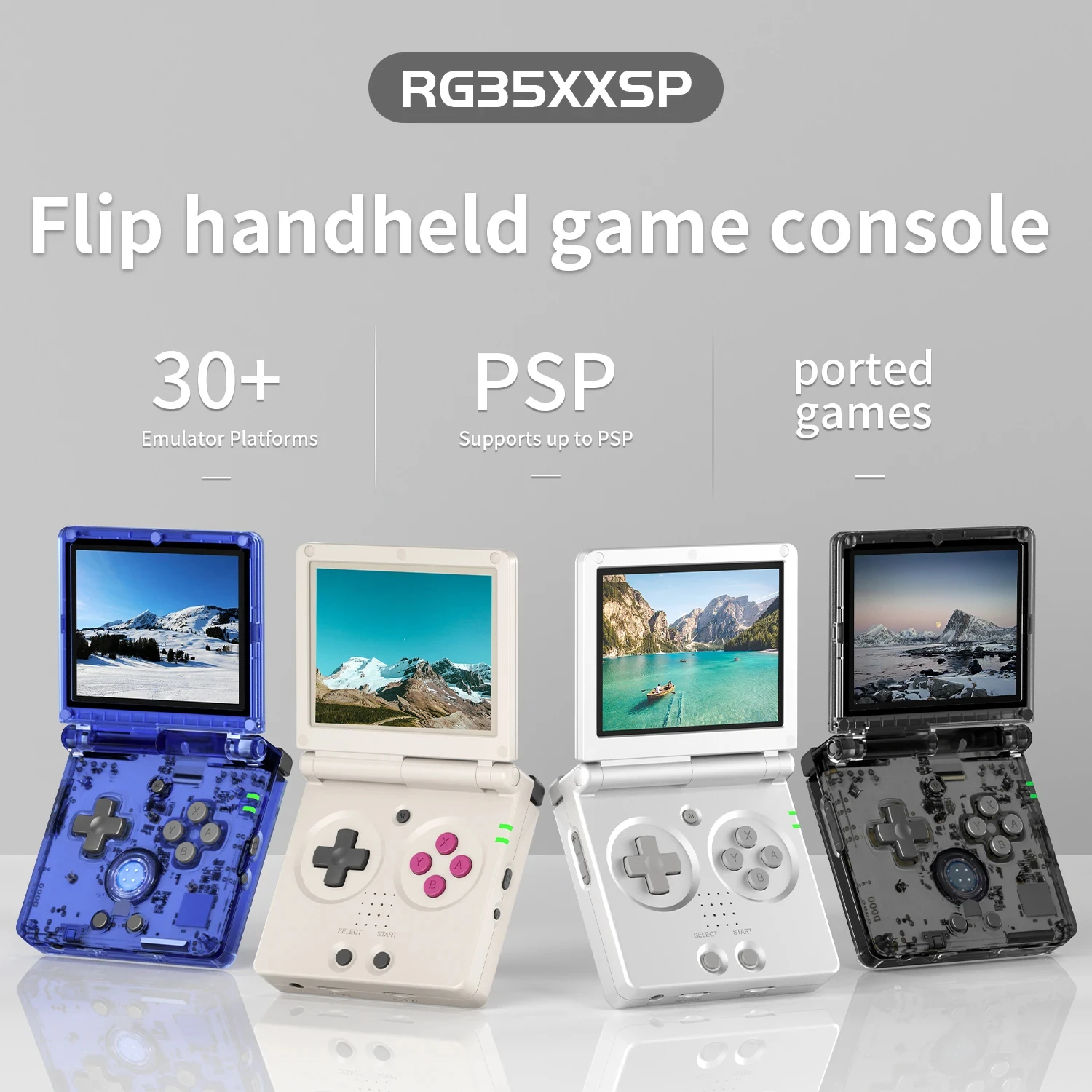 ANBERNIC RG35XXSP Retro Flip Console di gioco portatile Schermo IPS da 3,5 pollici Linux H700 Lettore per videogiochi Supporto Streaming WIFI Bluetooth