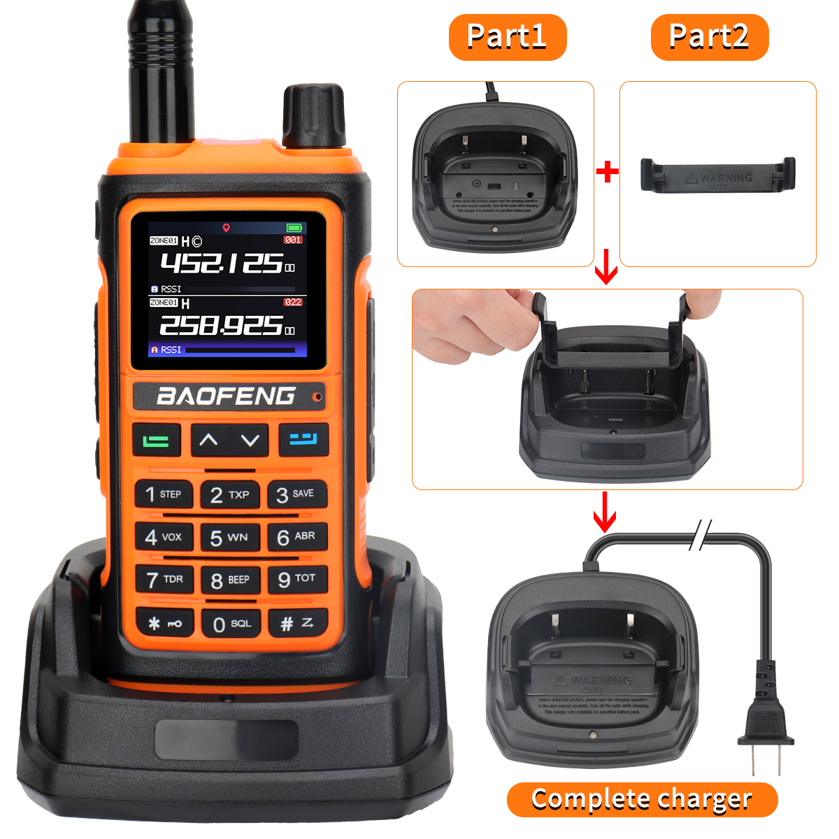 Baofeng UV-17 PRO GPS Air Band Walkie Talkie ไร้สายสําเนาความถี่ NOAA DTMF Type-C สําหรับ UV-5R K5 21 pro Ham Two Way วิทยุ