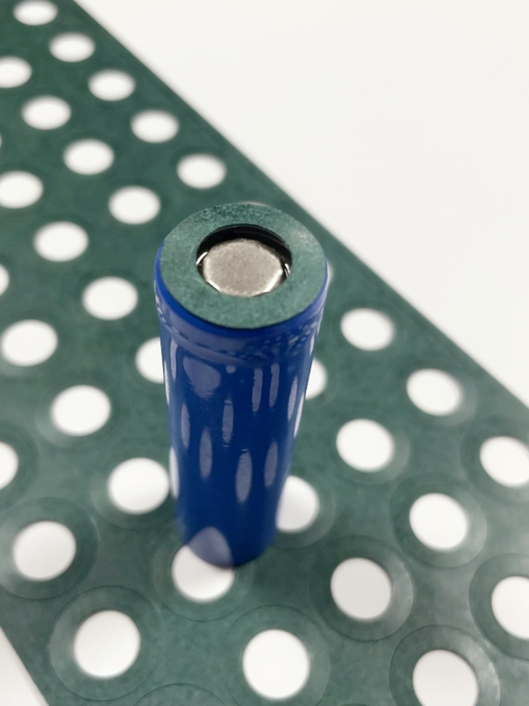 100PCS 18650/21700 Li-Ion Batterie Isolierung Dichtung Gerste Papier Batterie Pack Zelle Hohl Isolierende Elektrode Isolierte Pads