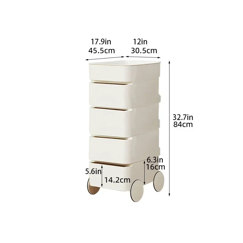 เคลื่อนย้ายได้ตู้พลาสติกลิ้นชักบ้านรถเข็นห้องนั่งเล่นโซฟา Sideboard ข้างเตียง