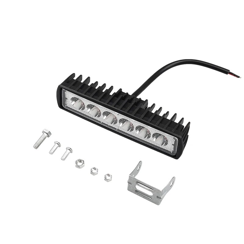 6 LED รถทํางาน High Bright Spotlight Universal Offroad รถยนต์รถบรรทุกขับรถหมอกไฟหน้า DRL ขับรถ 12V
