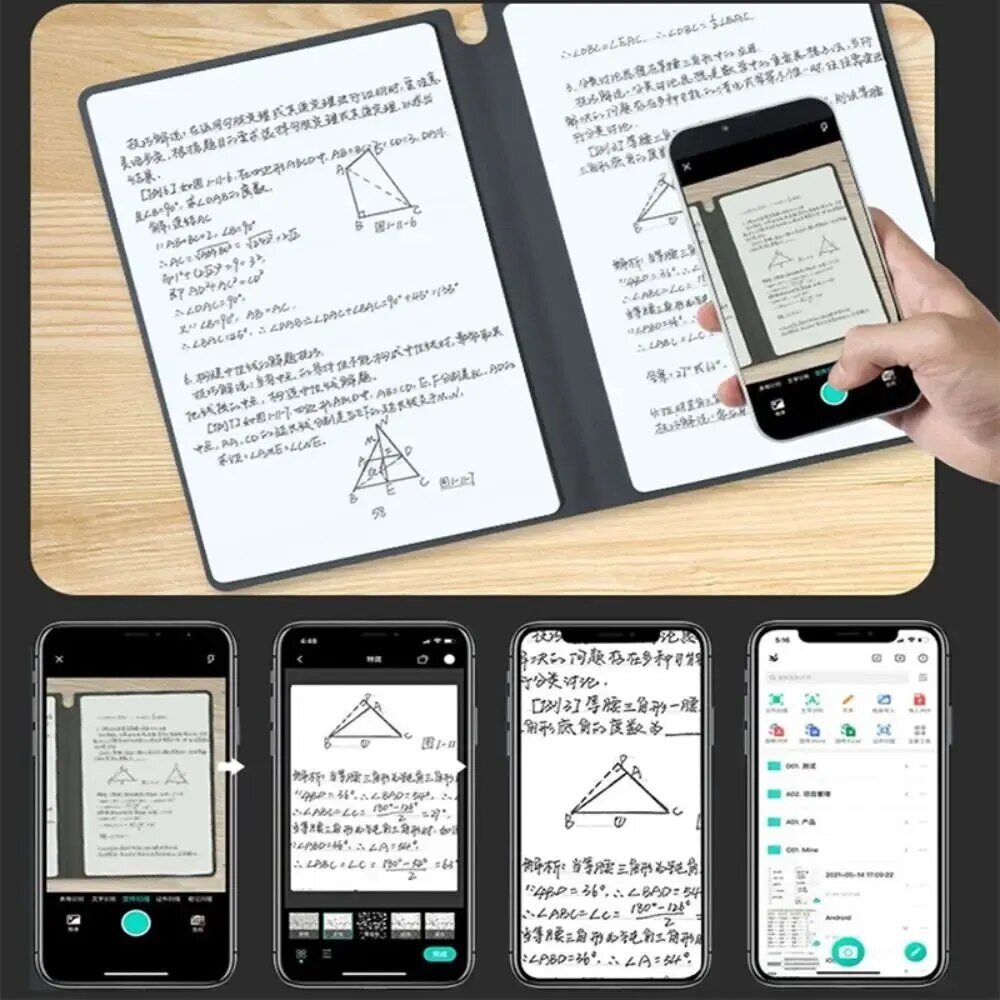 1-teiliges wiederverwendbares Whiteboard-Notizbuch-Set mit Whiteboard-Stift, Löschtuch, Leder, Notizblock, Wochenplaner, tragbar, stilvoll, Büro
