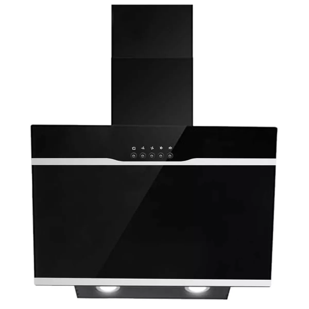 TopStrong Wandhalterung 60 cm Edelstahl Leicht zu reinigende Filter Schwarze Dunstabzugshaube YYWH4060