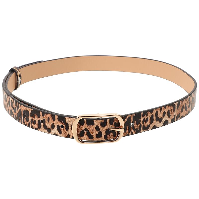 Cinturón Vip de diseñador para hombre y mujer, cinturón de leopardo a la moda, combina con todo
