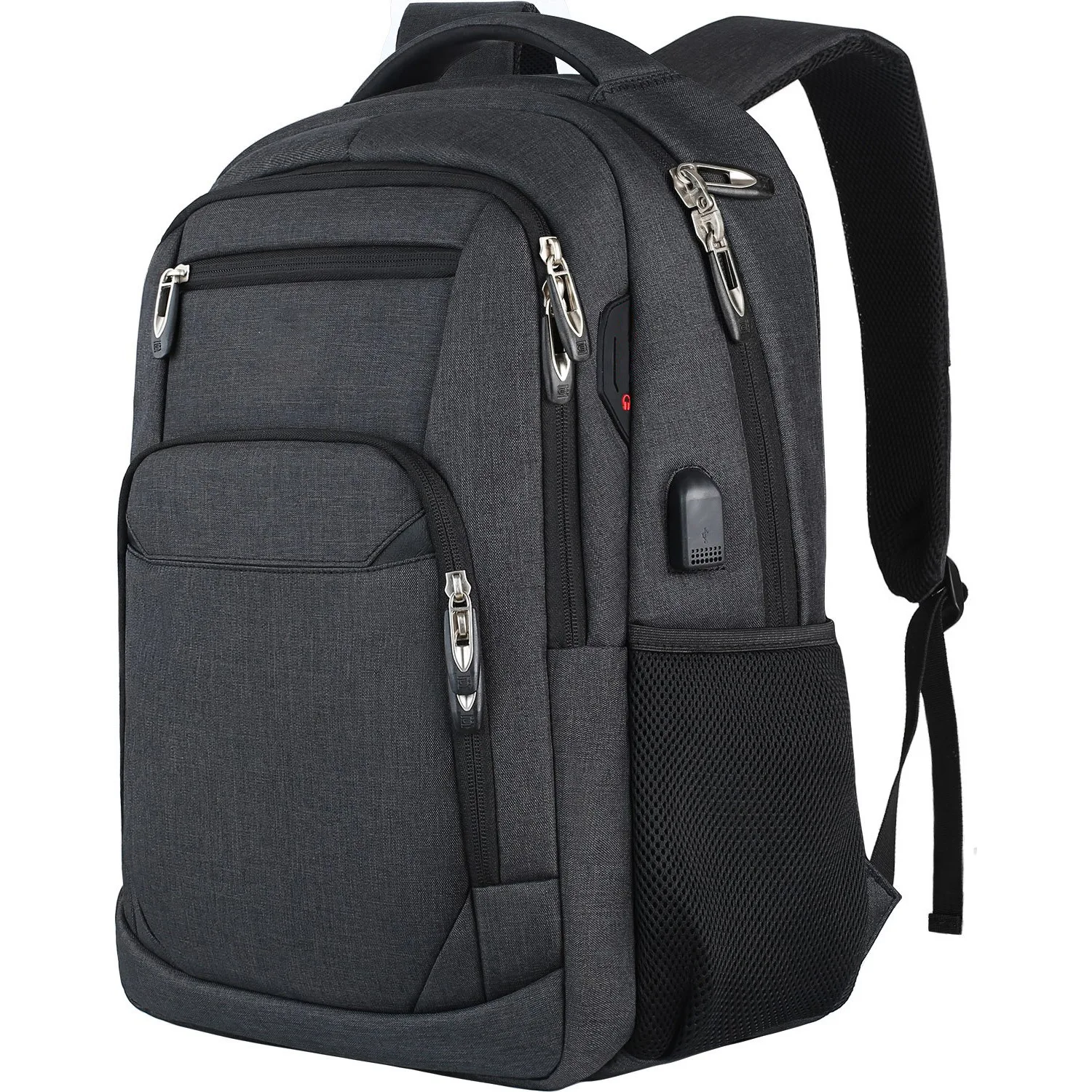 Zaino da uomo Borsa da viaggio da uomo Borsa per obiettivo per fotocamera da esterno Borsa per laptop ergonomica nera Borsa impermeabile per alpinismo di grande capacità