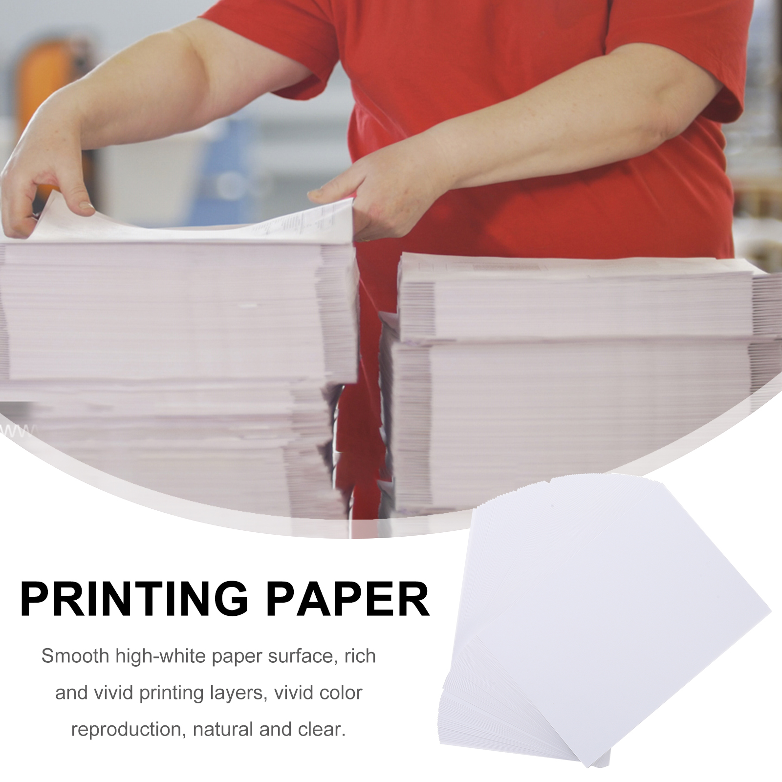 Papier d'impression à haute brillance, papier photo A5, revêtement double face, 100 feuilles