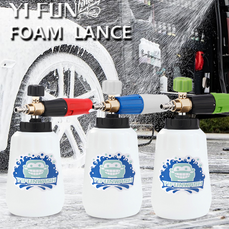 Car Wash Accessories 1L Foam Lance Snow Foam Lance With 1/4 Quick Connection Foam Cannon For High Pressure Washer Water Gun