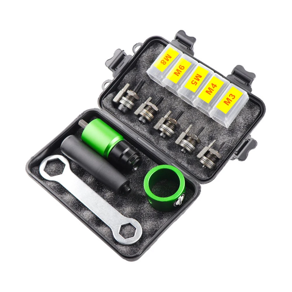 M3M4M5M6M8 Elektrisch klinknagelpistool Klinknagelmoer Pistool Booradapter Insert Moer Trekklinkgereedschap, voor elektrische boor / handsleutel