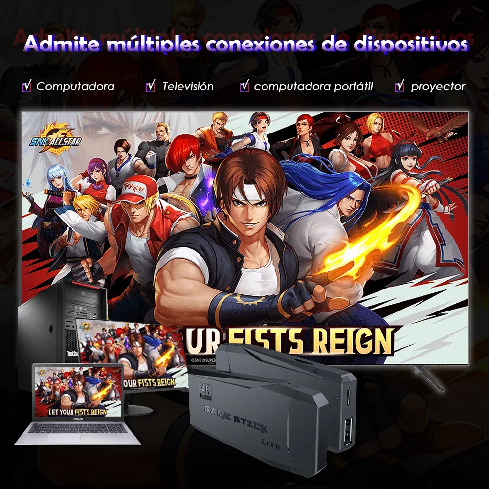 Console per videogiochi retrò Stick M8 Controller wireless 4K 20000 emulatori 9 giochi integrati Regalo compatibile con PS1 per bambini