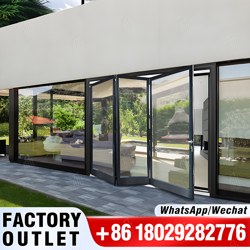 GEDELI-sistema de puertas correderas silenciosas de vidrio templado doble, resistente, exterior, Interior, balcón, Patio, puerta de aluminio de vidrio