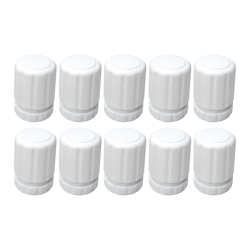 10Pcs Hand Wheel Switches For Underfloor Heating Manifold Radiator Temperature Control Knob M30x1.5mm White