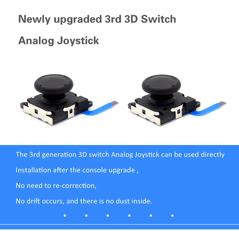 Para Nintendo Switch /Switch Lite 3DJoy-con controlador analógico Joystick Stick Rocker mango de repuesto juego Pad accesorios de juegos
