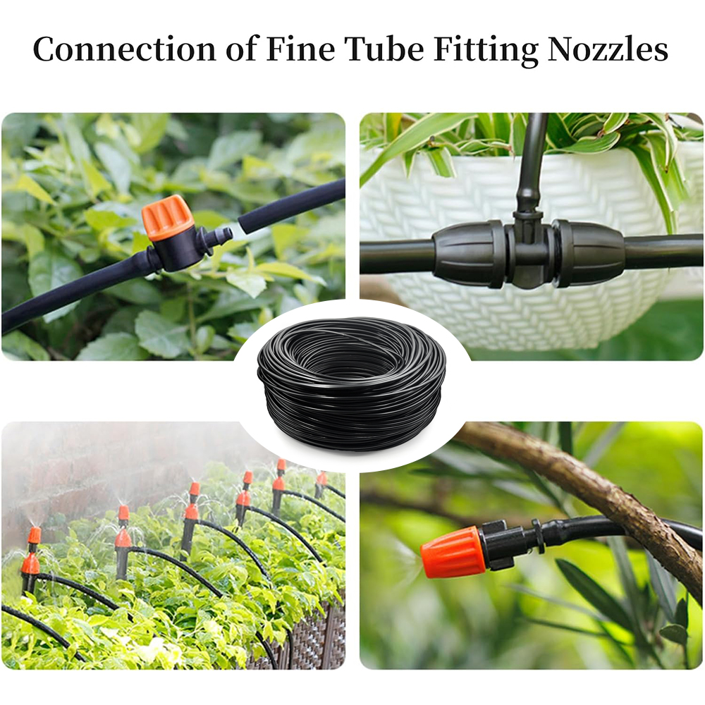 DIY Arbitrary Length 10M/20M/30M... Garden Hose 4/7mm Watering Irrigation System Supplies PVC Micro Drip Pipe Adjustable