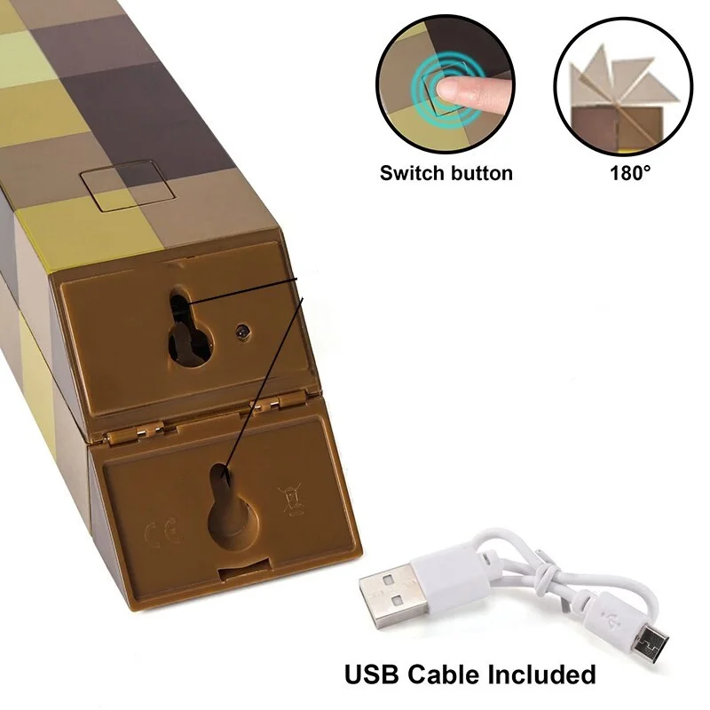 Taschenlampen Taschenlampe LED Nachtlicht USB wiederaufladbar Schlafzimmer und Wohnzimmer dekoratives Licht mit Schnalle Kindergeschenk