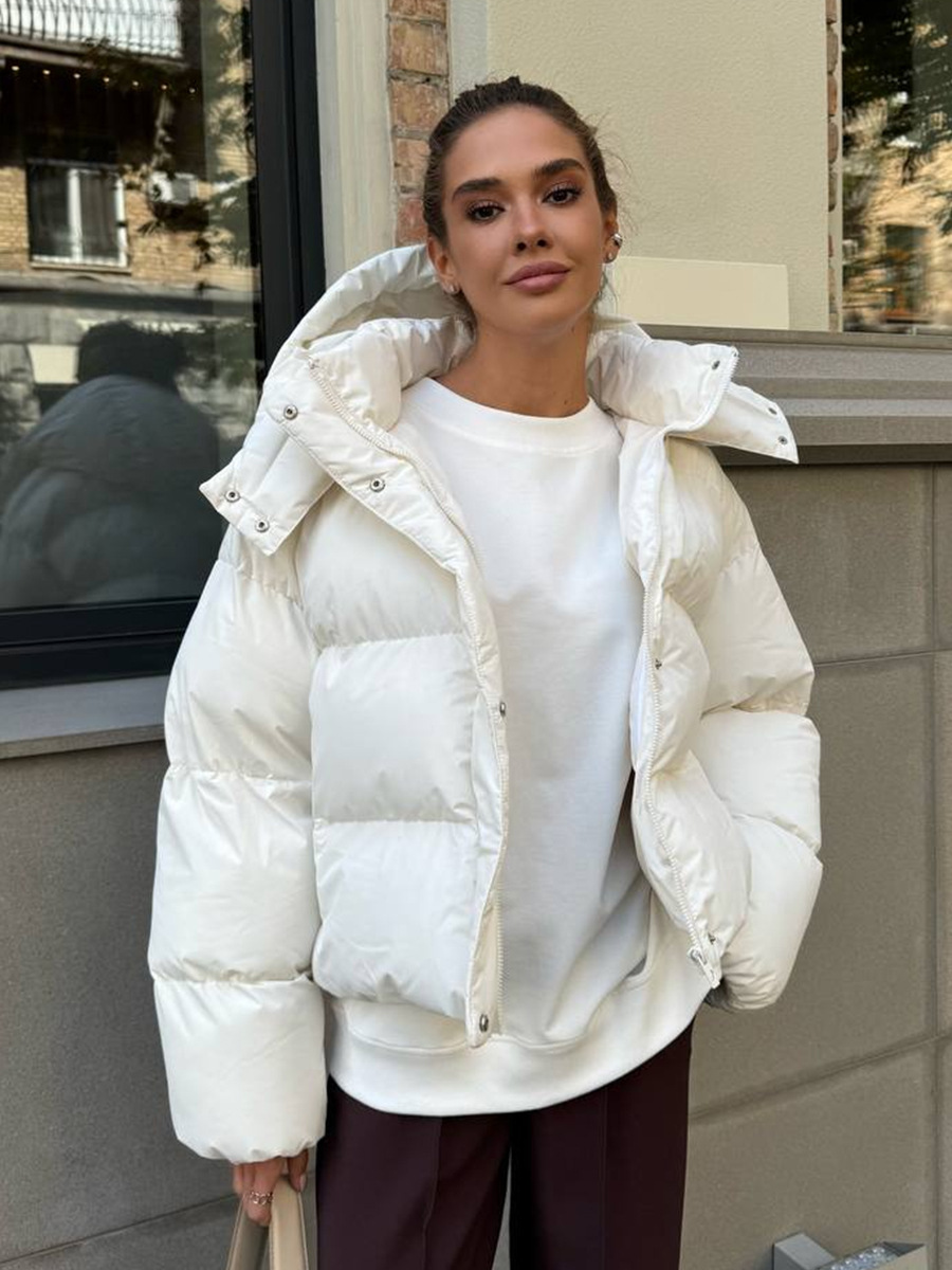 Bornladies Neue Winter frauen Parkas Mit Kapuze Baumwolle Gefütterte Jacke Lose Weibliche Verdickt Brot Mantel Warme Oberbekleidung