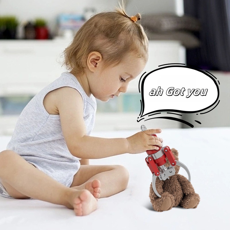 Creatieve Mini Grijper Vingertop Decompressie Tool Sleutelhanger Pop Machine Klauw DIY Hanger Leuk Speelgoed Cadeau