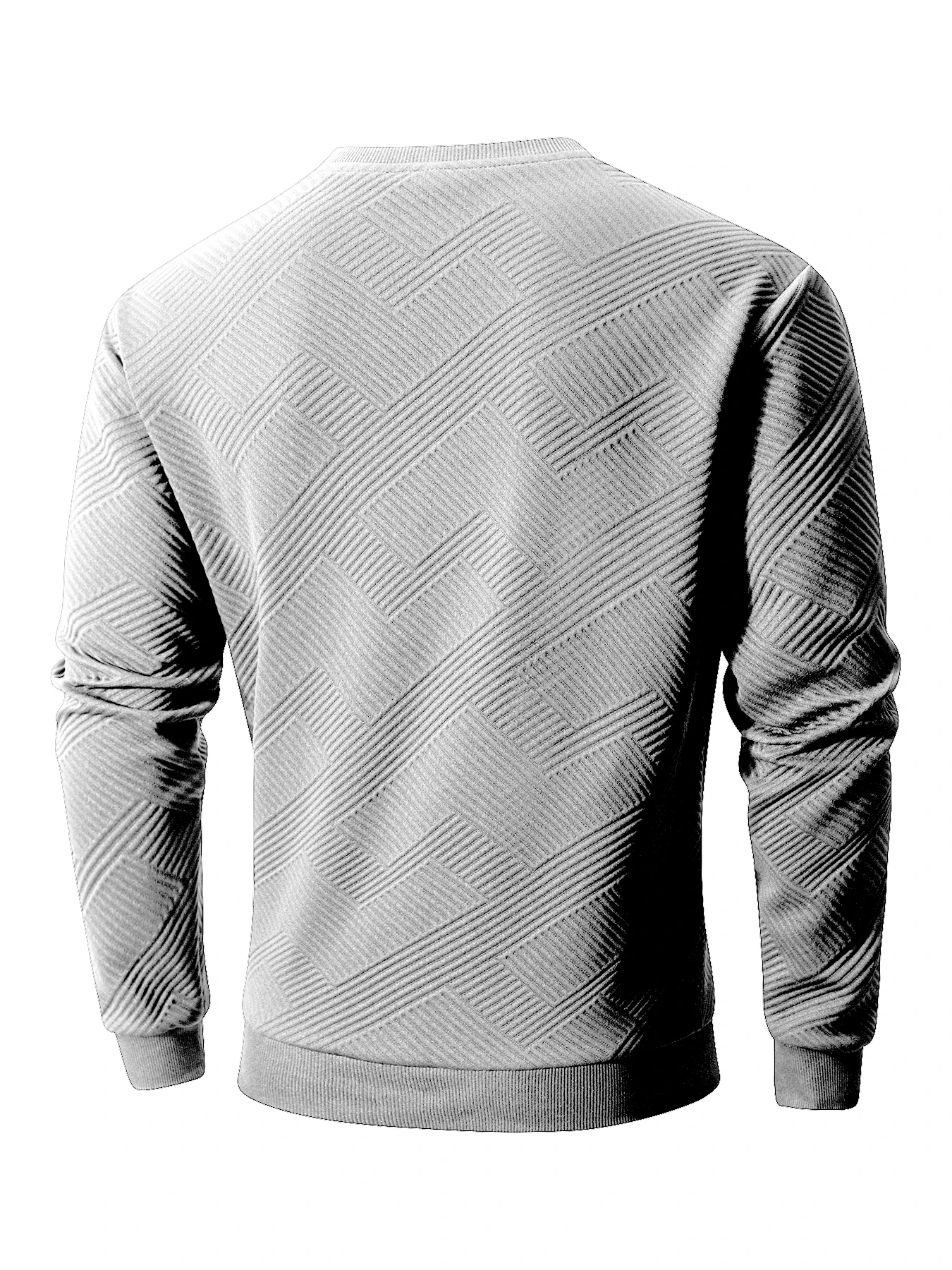 Moletom masculino com gola redonda, primavera outono, quente, básico, pulôver ao ar livre, casual, sem capuz, moletom com capuz, roupa esportiva masculina
