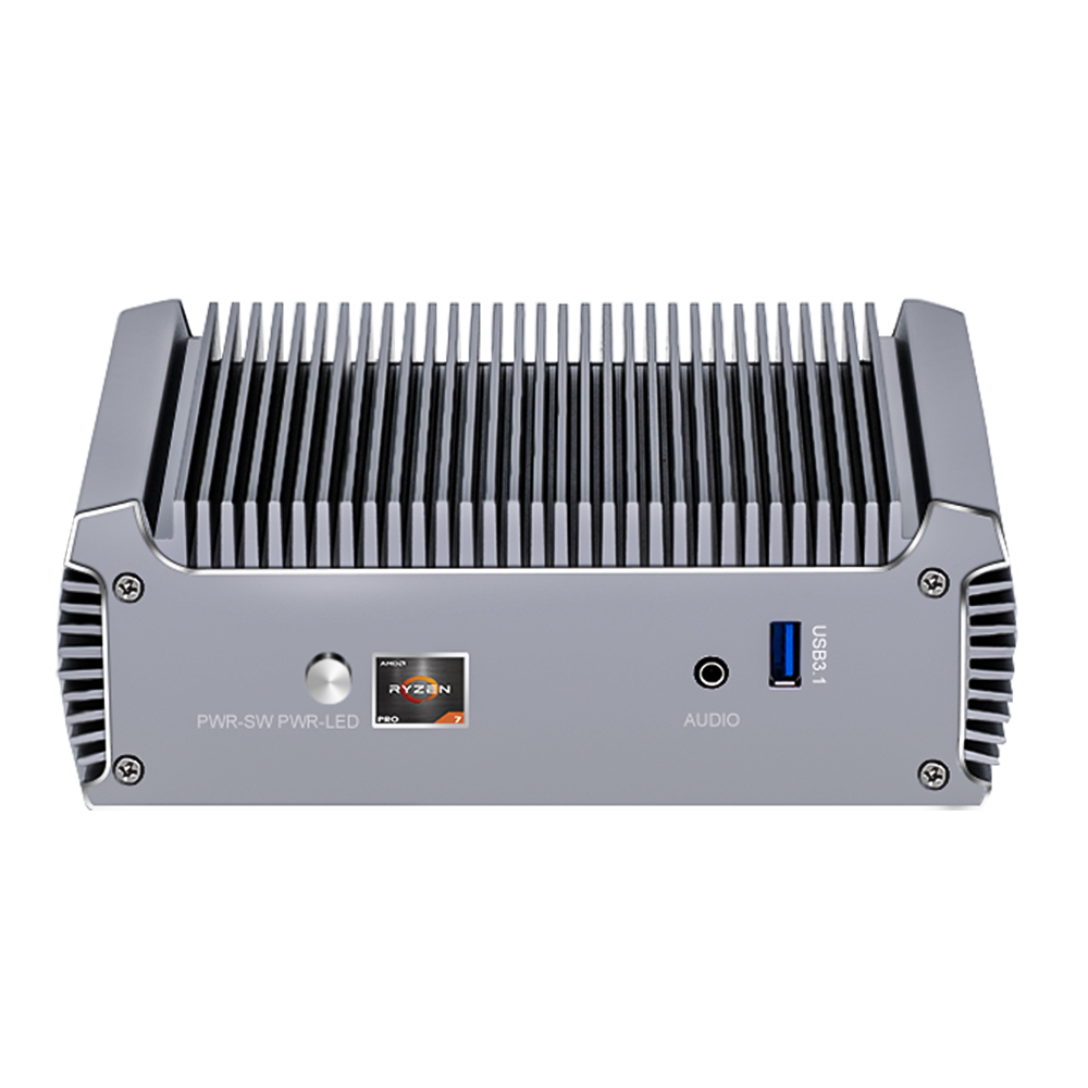 Topton Quạt Không Cánh AMD Mini PC Ryzen 7 4700U 4500U Windows 11/10 Barebone Máy Tính 4K Dual HD HTPC Chơi Game máy Tính WiFi6 BT5.2