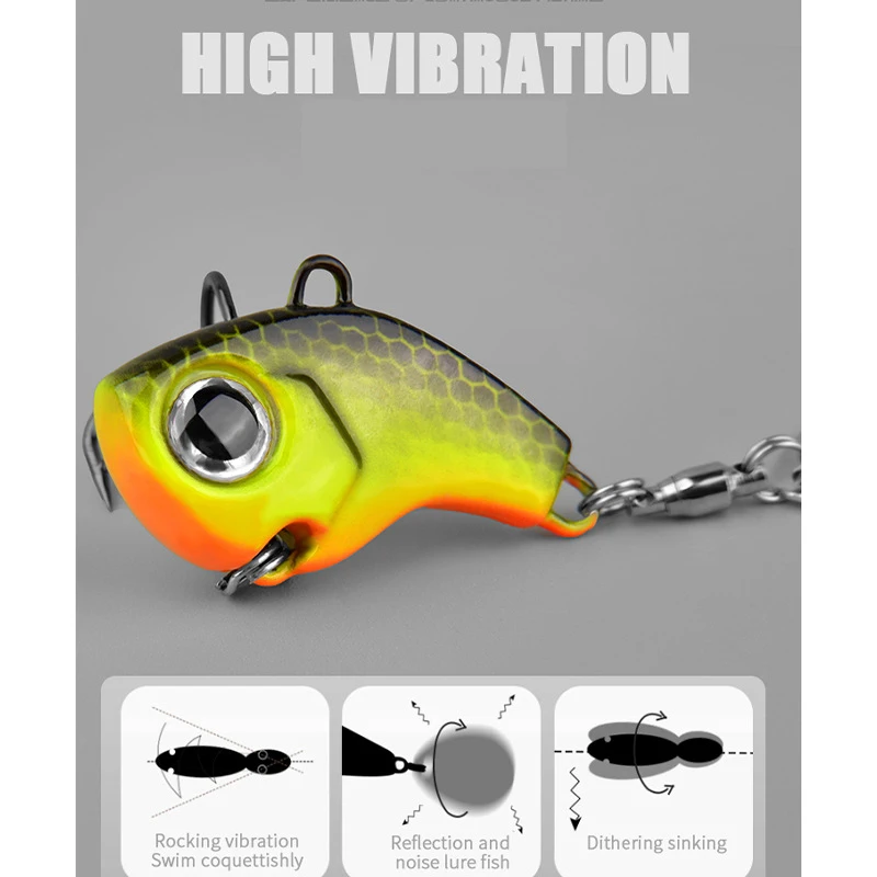 5pcs Fishing Lure Set Wobbler Rotating Metal VIB Vibration Bait Spinner Spoon Jig Sea Lures Artificial Hard Baits Sequins Tackle