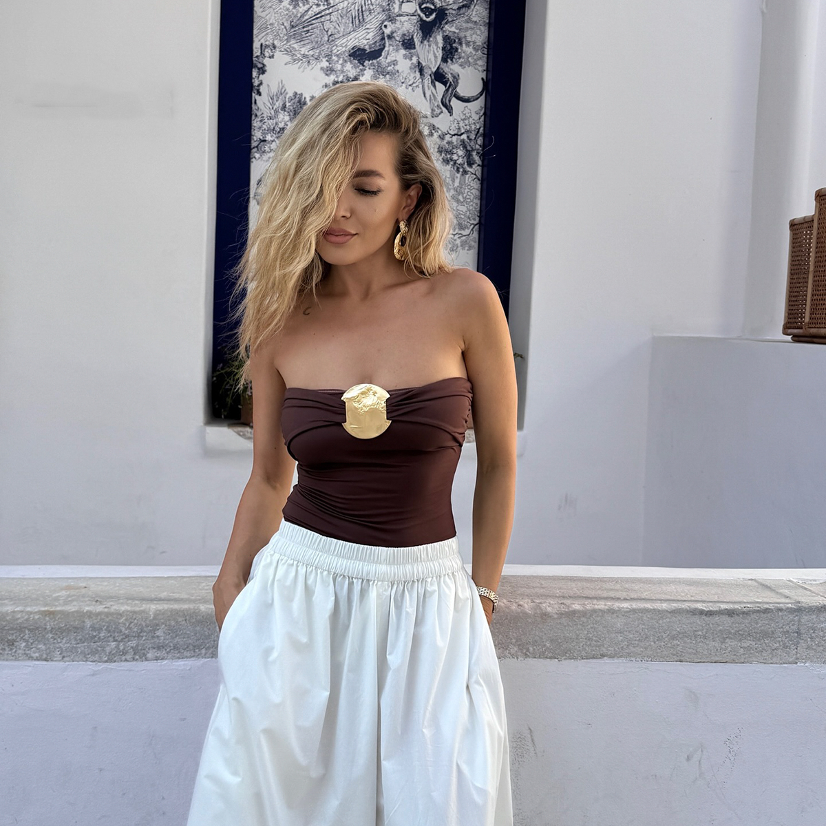 Bañador Sexy de una pieza para mujer, traje de baño femenino, Monokini de banda, ropa de playa, traje de baño de cintura alta 2024