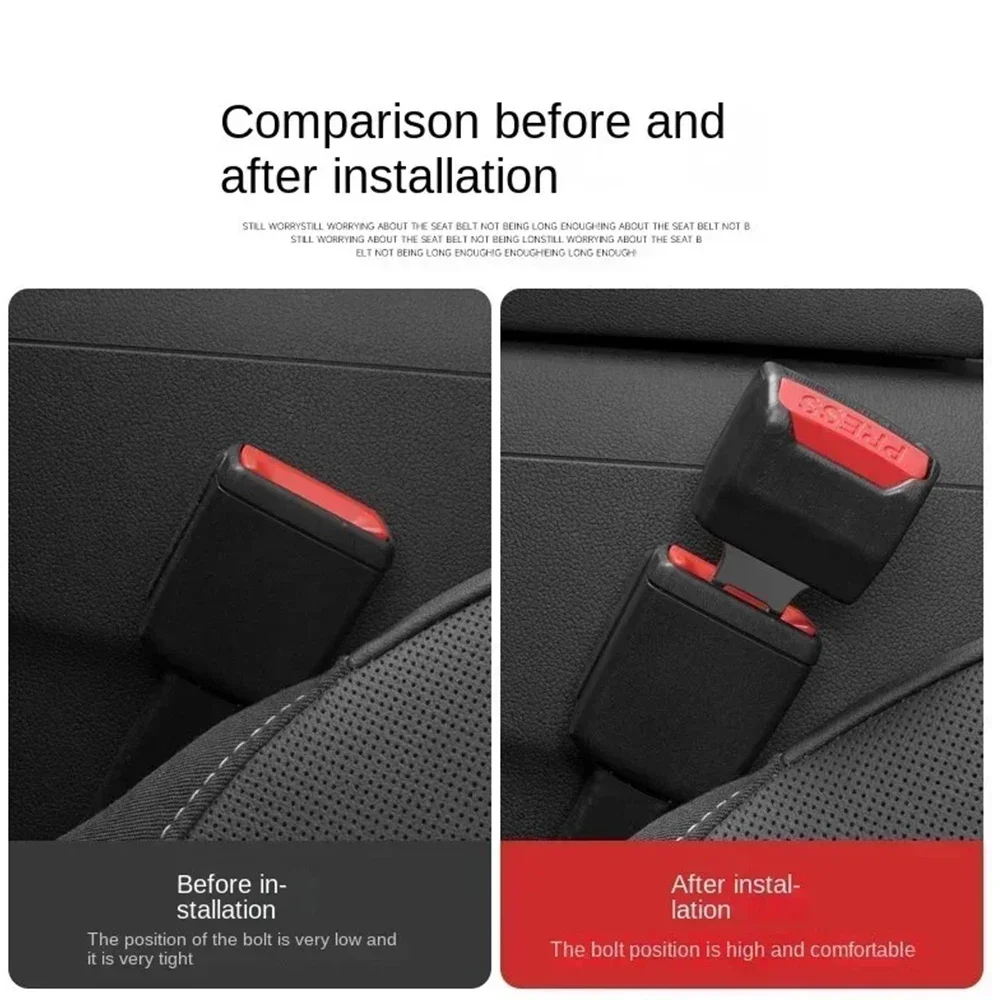 1/2/4Pcs รถความปลอดภัยเข็มขัด Extender ฝาครอบเข็มขัดนิรภัยที่นั่งเข็มขัด Padding EXTENSION BUCKLE ปลั๊กหัวเข็มขัดเข็มขัดนิรภัยคลิปรถอุปกรณ์เสริม