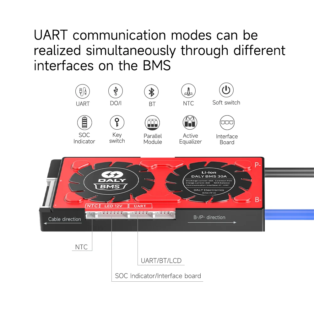 HIBMS Thông Minh BMS Hoạt Động Cân Bằng Cân Bằng 4S BMS 8S 24V Lifepo4 BMS 16S 48V Song Song bluetooth Năng Lượng Mặt Trời Inverter Power Bank