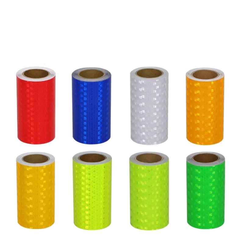 30 cm reflektierendes Warnband mit Mikroprisma, fluoreszierendes PVC-Band, Verkehrssicherheitsschild, selbstklebende Folie