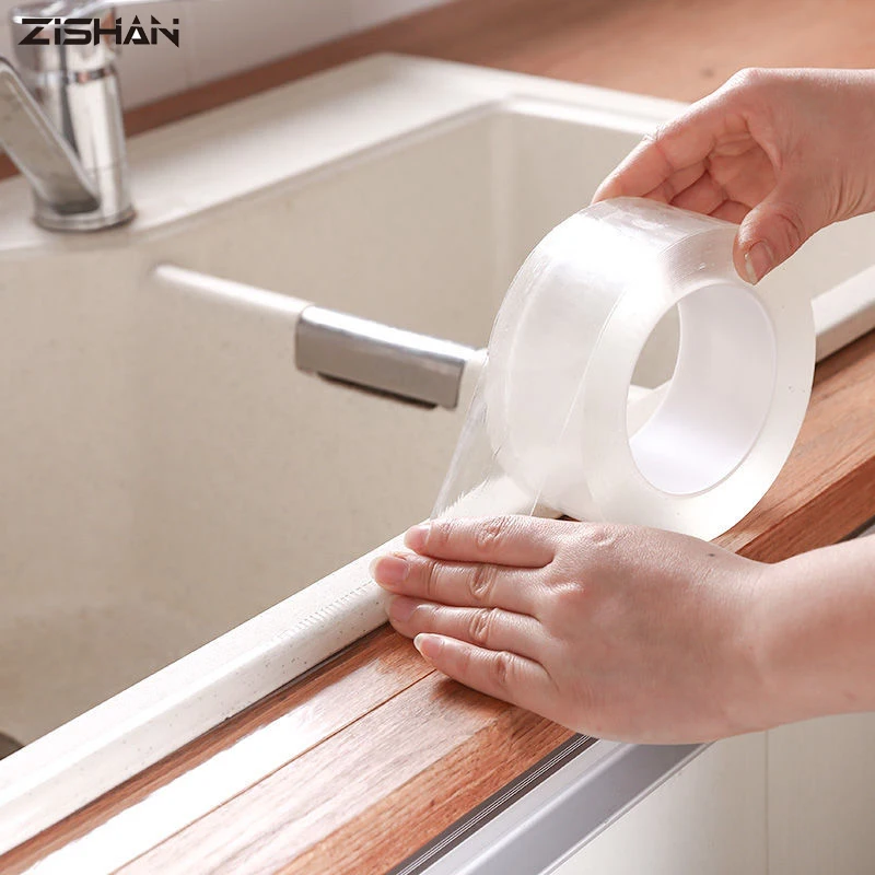 3M cocina baño ducha impermeable a prueba de moho cinta fregadero baño tira de sellado cinta autoadhesiva impermeable Nano cinta
