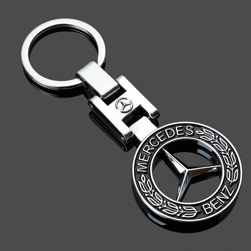 1 Uds llavero con emblema de coche accesorios de llavero de Metal para Mercedes Benz AMG Smart W205 C300 W203 W206 W108 W124 W126 W140 W168